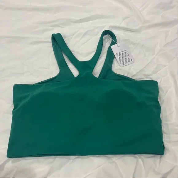 NWT Lululemon Bend This V and Racer Bra - Cascadia Green - Picture 7 of 7